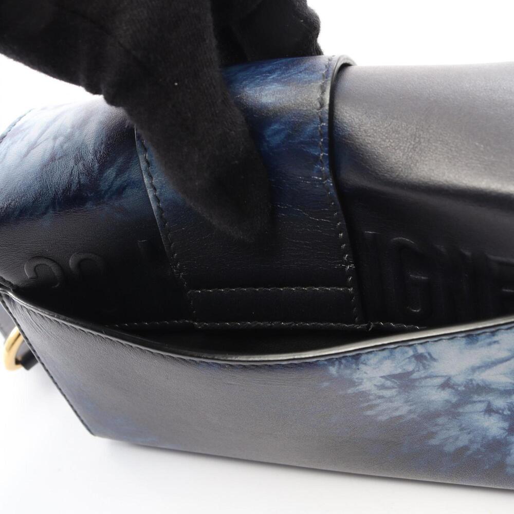 CHRISTIAN DIOR Blue Leather Shoulder Bag - Picture 7 of 8